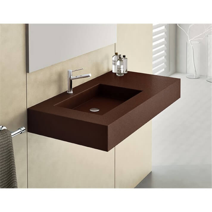 Lavabo encimera sin fald&oacute;n GRANITO NUDESPOL