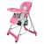 Trona de bebé Deluxe de altura ajustable rosa Vida XL