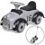 Coche correpasillos retro con mango de empuje gris Vida XL