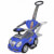 Coche correpasillos con mango de empuje azul Vida XL