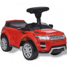 Coche de juguete rojo con música, modelo Land Rover 348 Vida XL