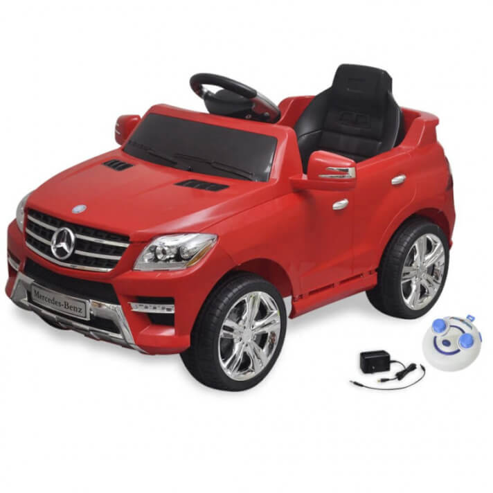 Coche correpasillos el&eacute;ctrico ML350 mando a distancia, 6 V, Rojo Vida XL
