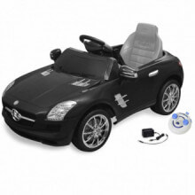Coche correpasillos eléctrico SLS AMG 6 V Negro Vida XL