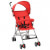 Sillita de paseo para bebé roja acero Vida XL