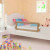 Barandilla de seguridad cama de niño poliéster taupe 102x42 cm Vida XL