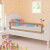 Barandilla de seguridad cama de niño poliéster taupe 150x42 cm Vida XL