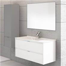 Mueble con lavabo Blanco brillo Ibiza 100 TEGLER