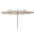 Sombrilla doble con manivela crema Outsunny