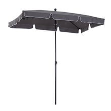 Sombrilla de aluminio y poliester gris Outsunny