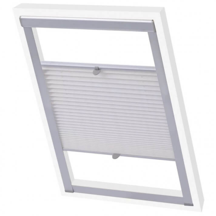 Persiana plisada blanca 206 Vida XL