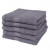 Toallas de ducha 5 unidades algodón 500 gsm 70x140 cm antracita Vida XL