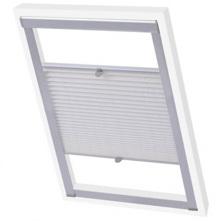 Persiana plisada blanca M08/308 Vida XL