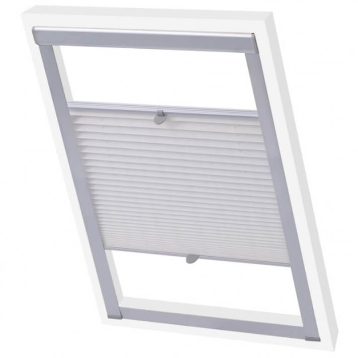 Persiana plisada blanca U08/808 Vida XL