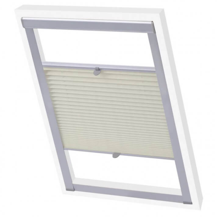 Persiana plisada crema 102 Vida XL