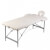 Mesa plegable masaje y accesorios 2 zonas aluminio blanco Vida XL