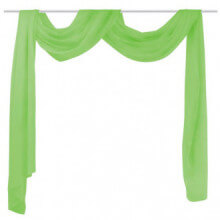 Cortina de gasa transparente, 140 x 600 cm, Verde Vida XL