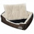 Cama para perros Marrón y Beis XXL Vida XL