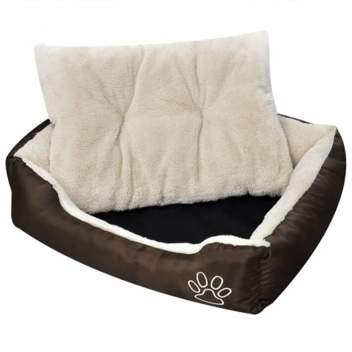Cama para perros Marrón y Beis XXL Vida XL