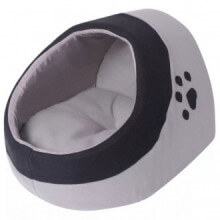 Cama nido para gatos con cojín Gris y Negro L Vida XL