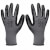 Guantes de trabajo de nitrilo 24 pares gris y negro talla 8/M Vida XL