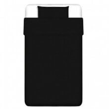 Set Funda de edredón 2 piezas algodón negro 155x220/80x80 cm Vida XL
