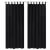 2 cortinas negras micro-satinadas con trabillas, 140 x 175 cm Vida XL