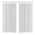 Cortinas de micro-raso con bucles 2 unidades blanco 140x225 cm Vida XL