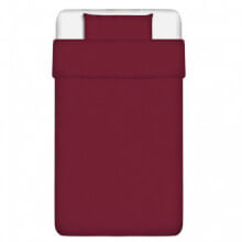 Set Funda edredón 2 piezas algodón borgoña 135x200/60x70 cm Vida XL