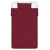 Set Funda edredón 2 piezas algodón borgoña 135x200/60x70 cm Vida XL