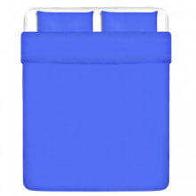 Set Funda edredón 3 piezas algodón color azul 240x220/60x70 cm Vida XL