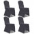 Funda de silla elástica 4 unidades gris antracita Vida XL