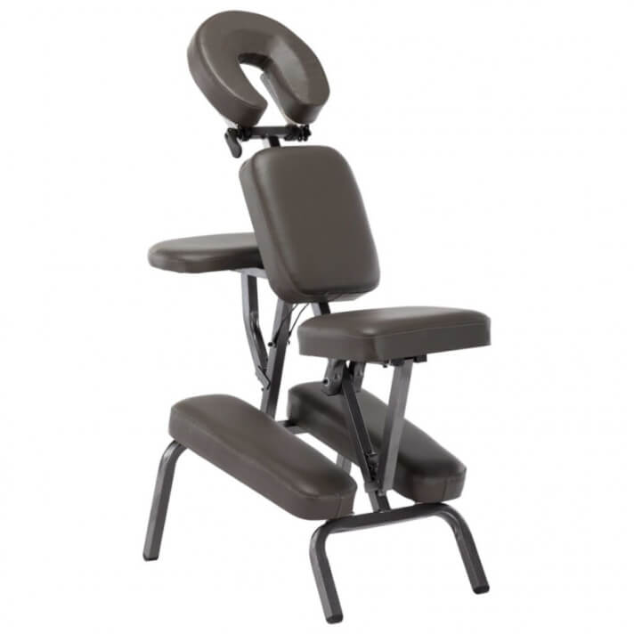 Sill&oacute;n de masaje de cuero sint&eacute;tico gris antracita 122x81x48 Vida XL