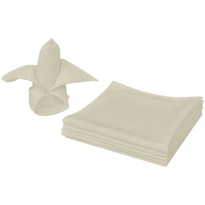 Servilletas 25 unidades crema 50x50 Vida XL