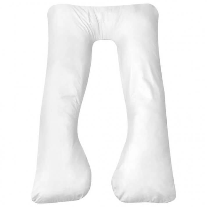 Almohada de embarazo blanca 90x145 Vida XL