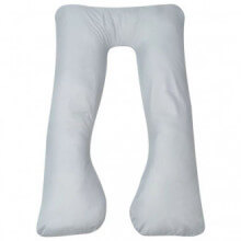 Almohada de embarazo gris 90x145 Vida XL