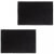 Felpudo de fibra de coco negro 2 unidades 24 mm 50x80 Vida XL