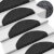 Alfombrilla de escaleras 15 uds tela punzonada 65x21x4cm negro Vida XL