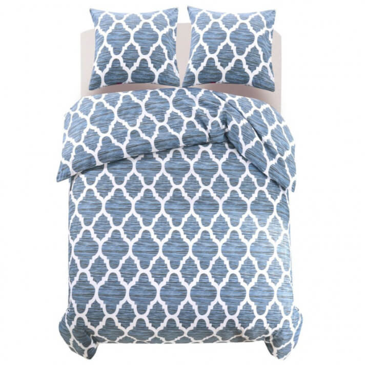 Funda n&oacute;rdica 3 piezas estampado arabesco 200x200/60x70 Vida XL