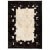 Alfombra de retazos de cuero 80x150 cuadrados negro/blanco Vida XL
