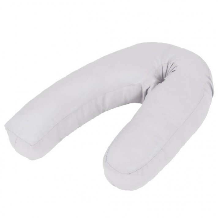 Almohada de embarazo con forma de J 54x43 gris Vida XL