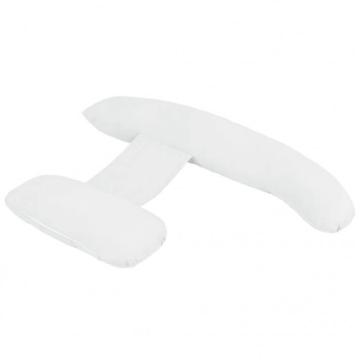 Almohada de embarazo con forma de H 80x140 blanca Vida XL
