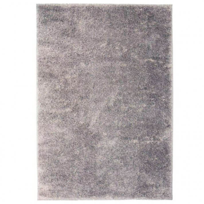 Alfombra shaggy peluda 80x150 gris Vida XL