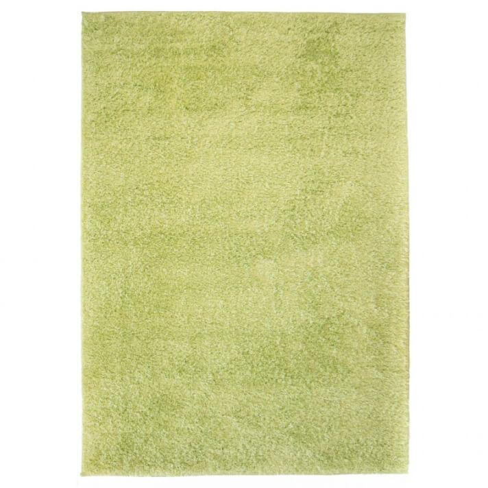 Alfombra shaggy peluda 160x230 verde Vida XL