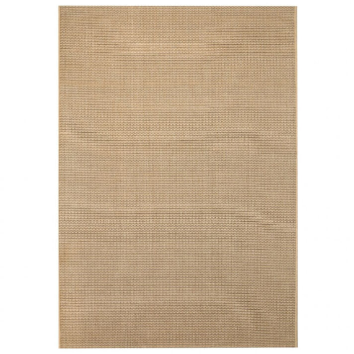 Alfombra de exterior/interior 120x170cm apariencia sisal beige Vida XL