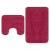 Conjunto de alfombrillas de baño de tela 2 piezas fucsia Vida XL