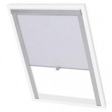 Persiana enrollable opaca blanca MK08 Vida XL