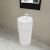 Lavabo de pie redondo de cerámica hueco de grifo/desagüe blanco Vida XL