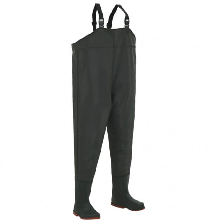 Vadeador con botas verde talla 45 Vida XL