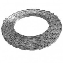 Alambre de púas concertina acero galvanizado 500m Vida XL