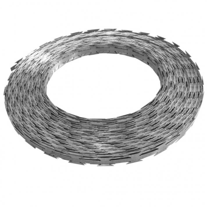 Alambre de púas concertina acero galvanizado 500m Vida XL
